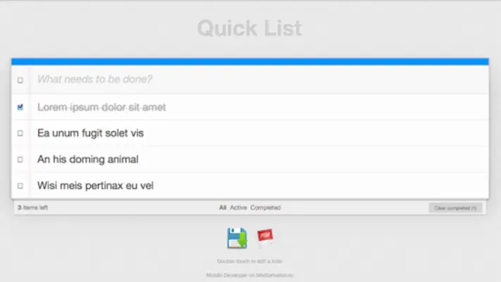 Quick Check List android App screenshot 1